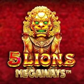 5 Lions Megaways slot logo by Pragmatic Play at Spinsy Casino