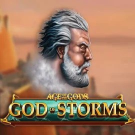 Age Of The Gods: God of Storms logo – Slots by Playtech at Spinsy Casino