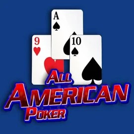 All American Poker slot logo by RTG (Reel Time Gaming) at Spinsy Casino