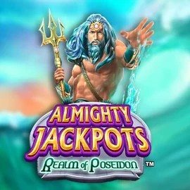Almighty Jackpots – Realm of Poseidon logo – Jackpots by Novomatic at Spinsy Casino