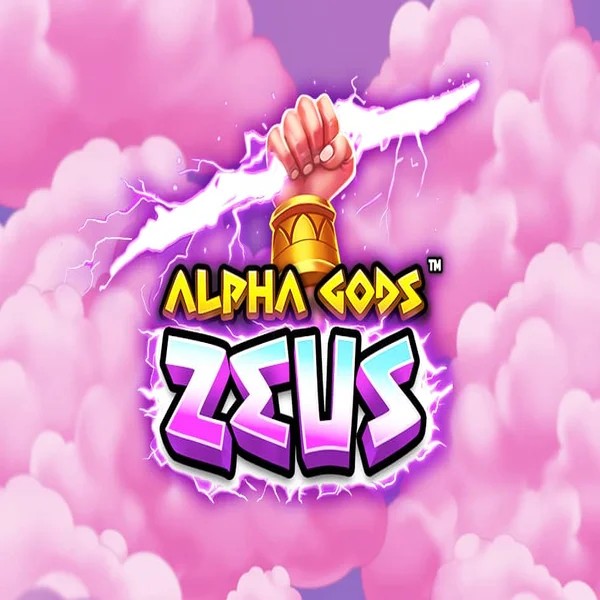 Official Slots logo: Alpha Gods Zeus by PearFiction Studios at Spinsy Casino