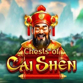 Chests of Cai Shen slot logo by Pragmatic Play at Spinsy Casino