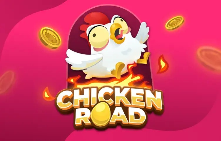 Chicken Road online game logo by InOut on sspinsy.com