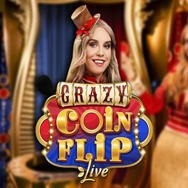 Crazy Coin Flip by Evolution, showcased at sspinsy.com – game logo