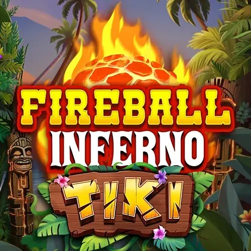 Fireball Inferno Tiki by NetEnt, showcased at sspinsy.com – game logo