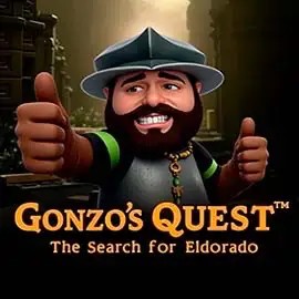 Gonzo's Quest logo by NetEnt at Spinsy Casino