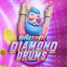 Hyper Strike Diamond Drums logo by Gameburger Studios at Spinsy Casino