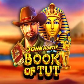 John Hunter and the Book of Tut slot logo by Pragmatic Play at Spinsy Casino