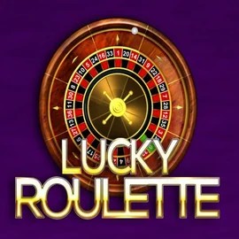 Lucky Roulette slot logo by Belatra Games at Spinsy Casino