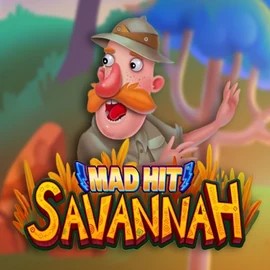 Mad Hit Savannah game by RubyPlay – logo hosted on Spinsy Casino