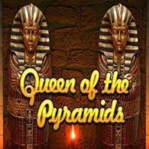 Queen of the Pyramids online game logo by Playtech on sspinsy.com