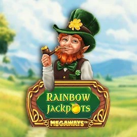 Rainbow Jackpots Megaways casino game by Red Tiger Gaming – featured logo at Spinsy Casino