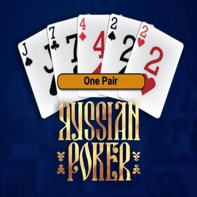 Russian Poker logo by OneTouch Games Spinsy Casino