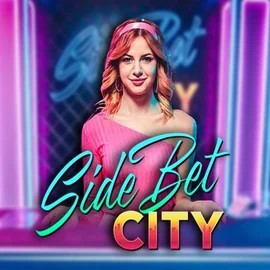 Side Bet City slot visual from Evolution available on sspinsy.com